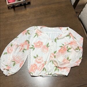 Floral Puff Sleeve Blouse